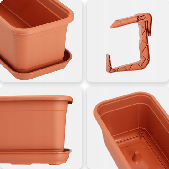 Kadax Set 3 Planters Plastic Teraktota