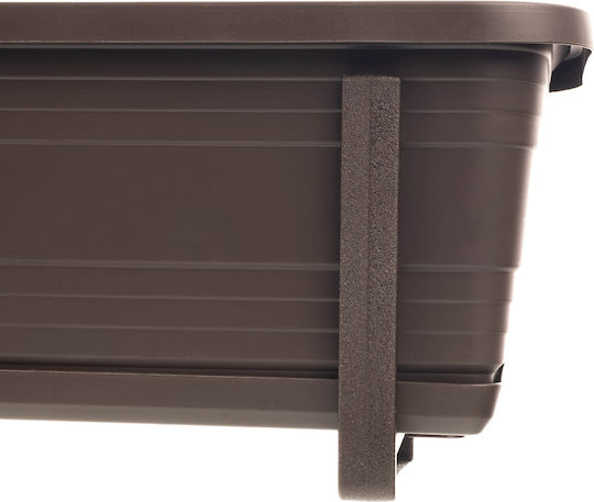 Kadax Planter Box Plastic Mokka 80cm.