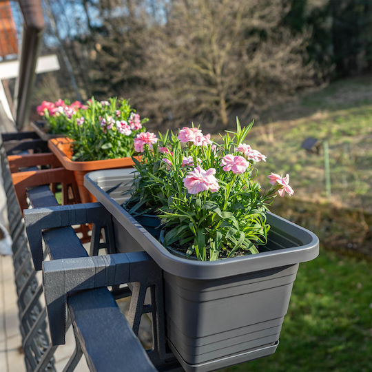 Kadax Planter Box Plastic Mokka 80cm.