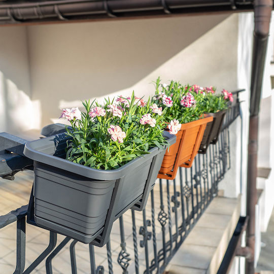 Kadax Planter Box Plastic Mokka 80cm.