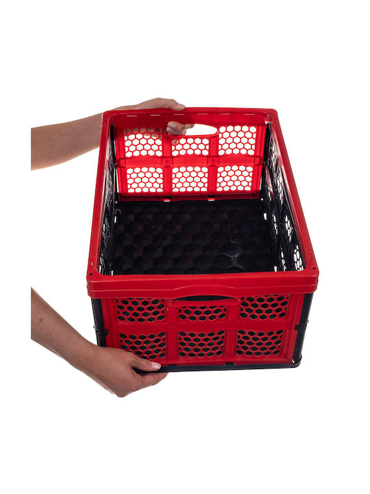Kadax Coș de Depozitare Plastic Negru 32lt 1buc