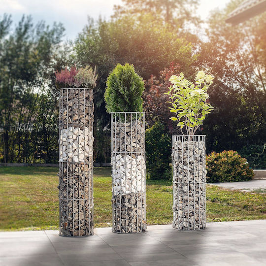 Kadax Blumentopfständer Metall Silber 100cmcm.