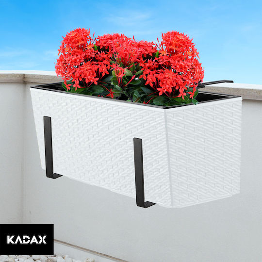 Kadax Άγκιστρο Γλάστρας Πλαστικό Μαύρο