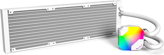 Montech HyperFlow Υδρόψυξη AIO CPU με 3 Ανεμιστήρες 120mm και ARGB Φωτισμό Λευκή