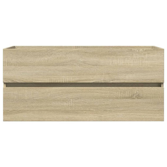 vidaXL Blat cu Lavoar L100xW45xH38.5cm Maro