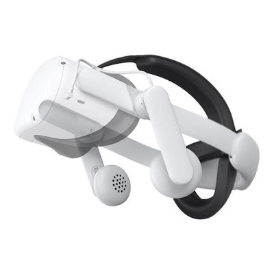 Kiwidesign Comfort Audio Head Strap Kiwi Design Qa01 Meta Quest 2 White 065317 Qa01 White Hjt-416 0850052498337