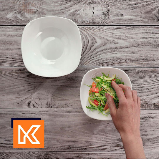 Kadax Salatschüssel Glas Weiß 1Stück