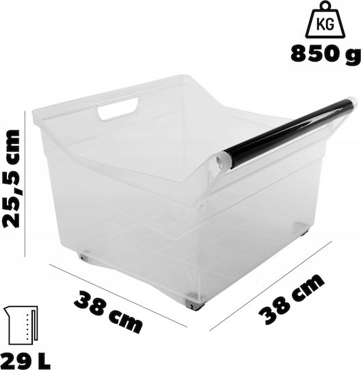 Kadax Kunststoff Aufbewahrungsbox mit Deckel Gray 29Es 1Stück