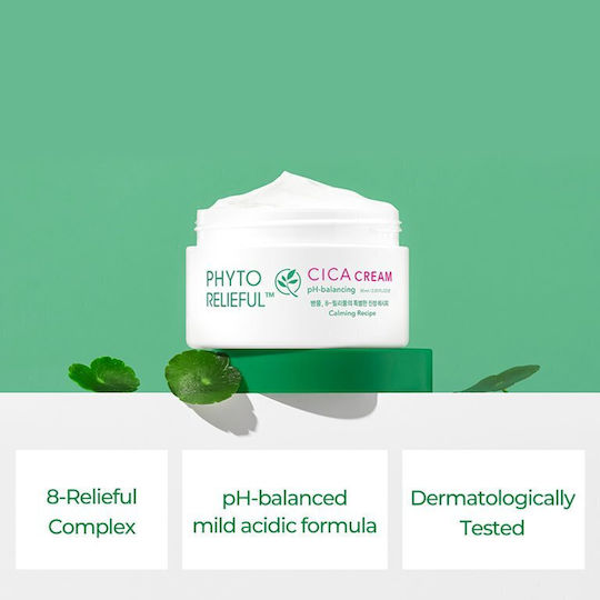 Thank You Farmer Phyto Relieful Cica 24ωρη Ενυδατική Κρέμα Προσώπου Ημέρας κατά της Ακμής με Ceramides & Centella Asiatica 80ml