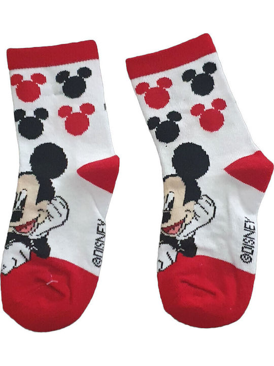 Disney Παιδικές Κάλτσες Mickey White, Red Disney Παιδικές Κάλτσες Mickey White, Red