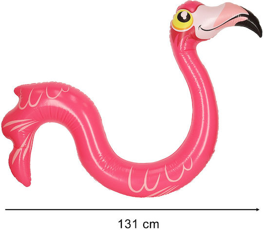 ikonka Aufblasbare Schwimmer für den Meerbereich Flamingo Rosa 26,5x23cm