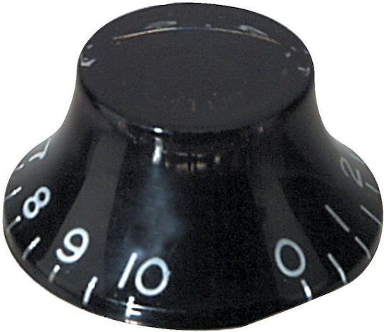 Knob Bell Top Hat Plastic in Black Color