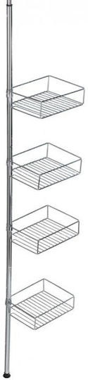 Wenko Ecke An der Wand montiert Badezimmerregal Metallisch 25x20x20cm Silber