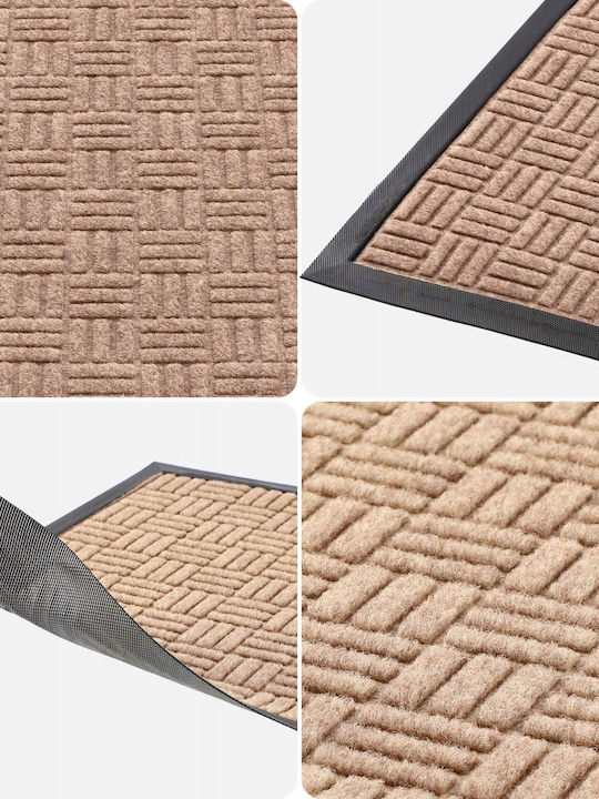 Kadax Fußmatte Sisal Beige 75x45cm