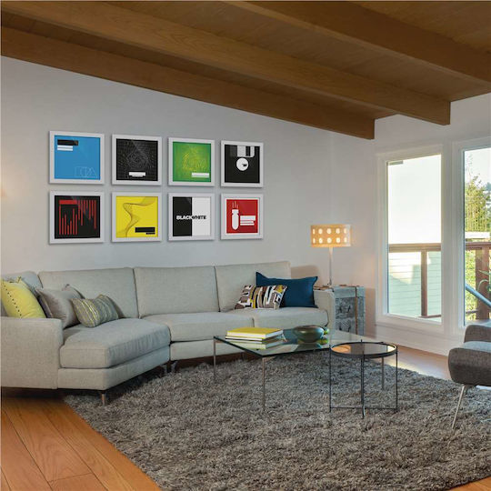 Glorious Vinyl-Ständer Vinyl Frame Set 12' Weiß