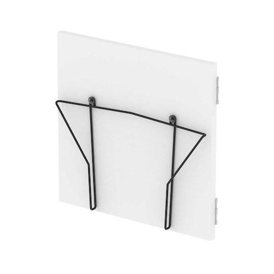 Glorious Record Box Display Door Vinyl Stand White