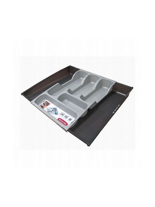 Curver Drawer Cutlery Tray Opening Metallic Grey 30x42x6.4cm