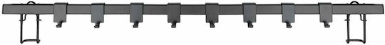 Wenko Bucătărie Hanger Metalic 60x2.5x4 cm Negru