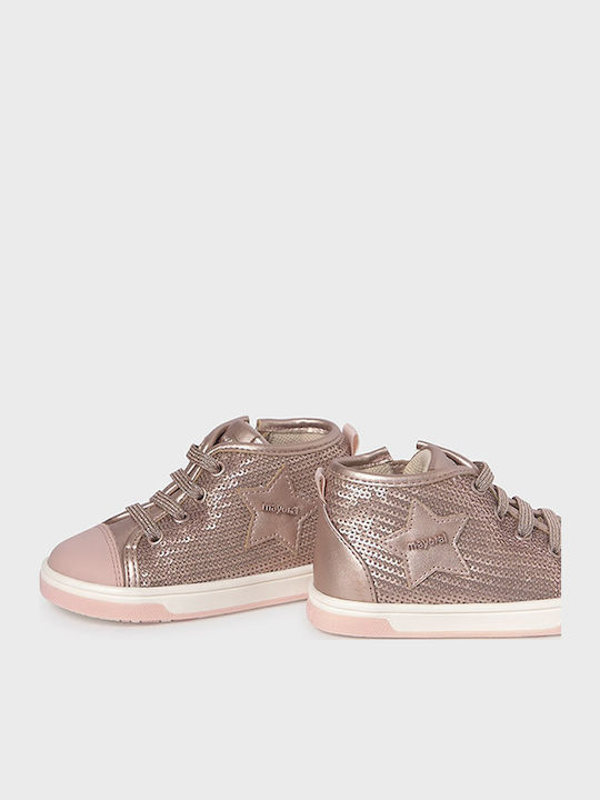 Kinder Sneakers Hoch Rosa