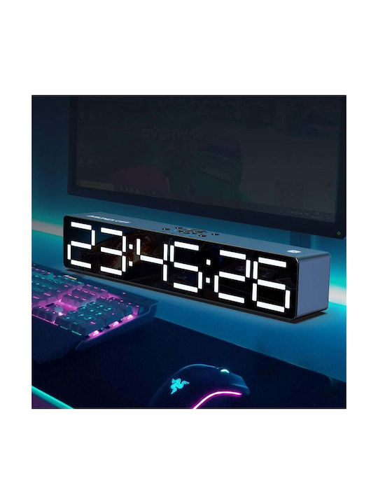Ceas Digital de Masă cu Alarmă Negru