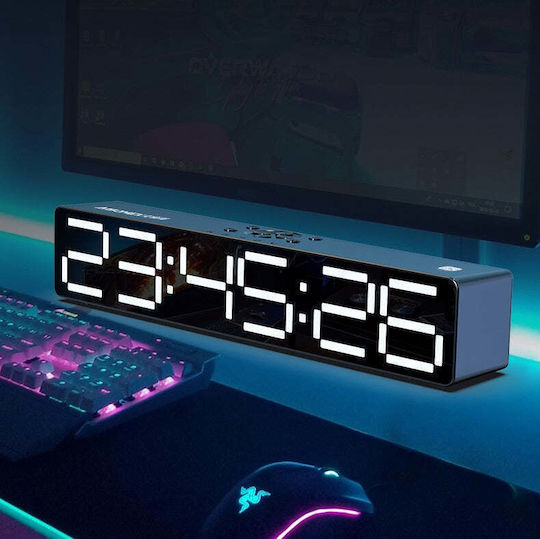 Ceas Digital de Masă cu Alarmă Negru