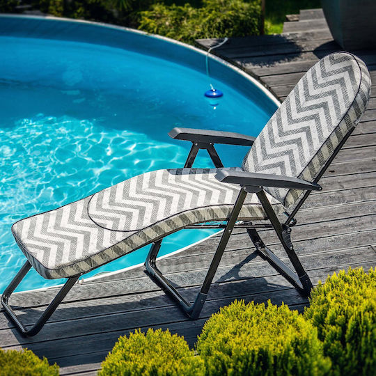 Kadax Verstellbarer Strand-Garten-Liegestuhl 150kg
