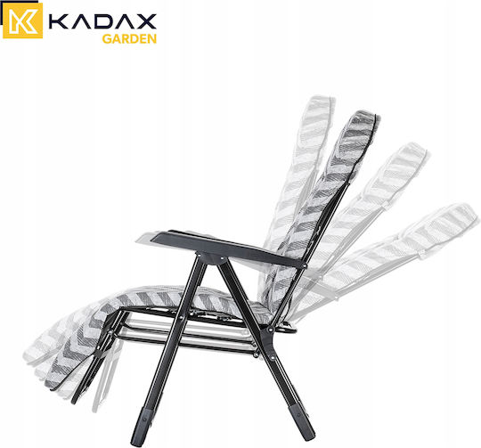 Kadax Verstellbarer Garten-Strandliegestuhl