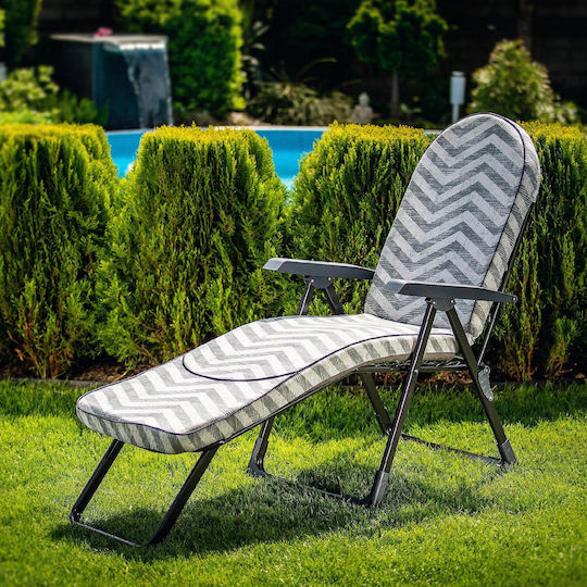 Kadax Verstellbarer Strand-Garten-Liegestuhl 150kg