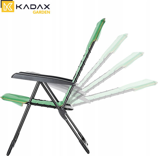 Kadax Klappbarer Gartenstuhl Liegestuhl Terrasse Balkon