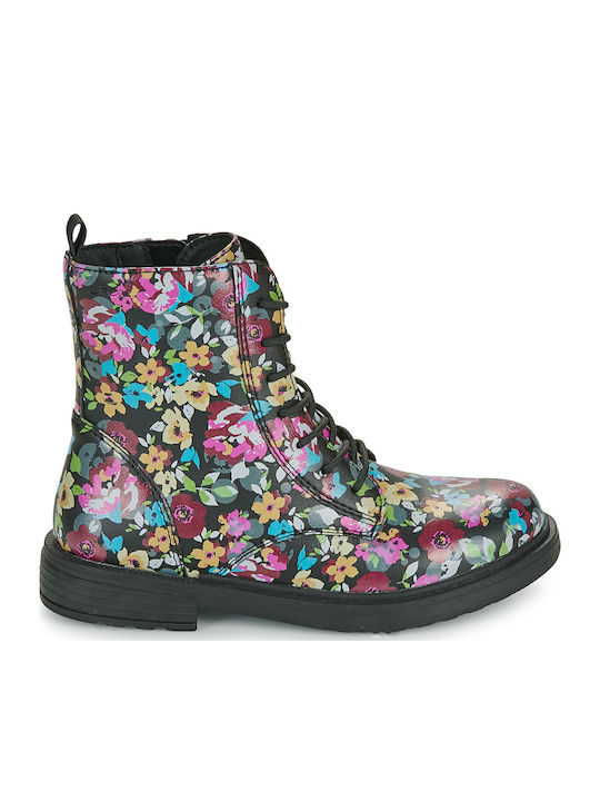 J Eclair Kids Boots with Zipper Black