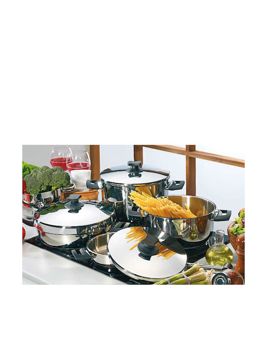 Pyramis Classic Βαθιά Ανοξείδωτη Κατσαρόλα 13.3lt / 30cm