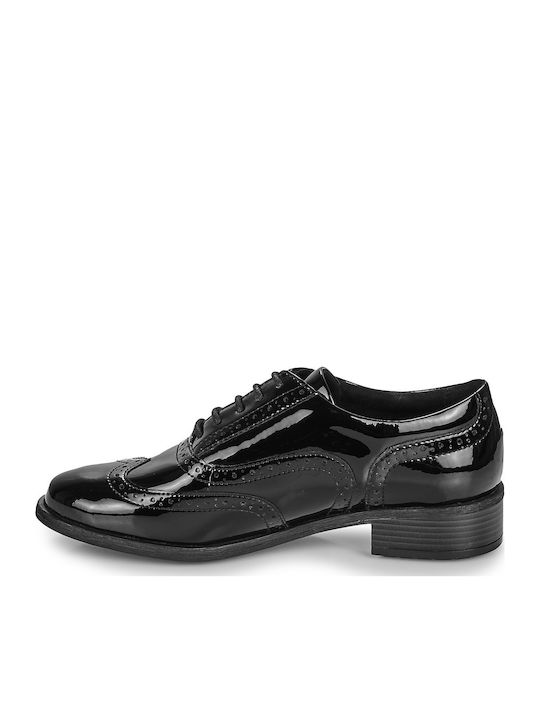 Havisham Oak Women's Patent Leather Oxford Shoes Black