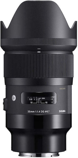 Sigma Full Frame Camera Lens 35mm F1.4 DG HSM Fixed for Nikon F Mount Black