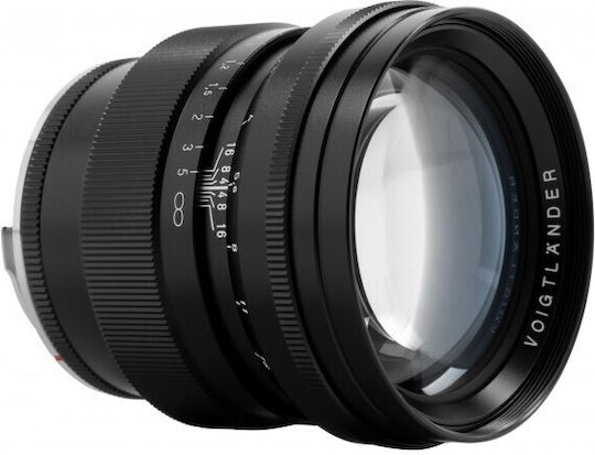 Camera Lens Nokton 75mm f/1.5 Aspherical Telephoto for Leica M Mount Black