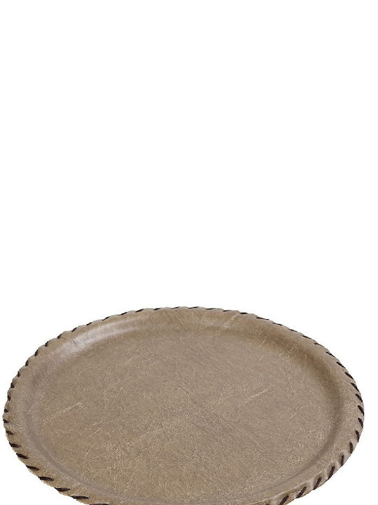 Espiel Round Serving Tray in Beige Color 33x33cm LTC33K8-1 1pcs