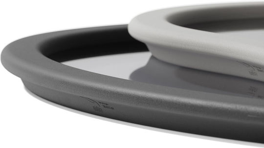 Umbra Hub Kunststoff Oval Serviertablett in Gray Farbe 1018015-1202 2Stück