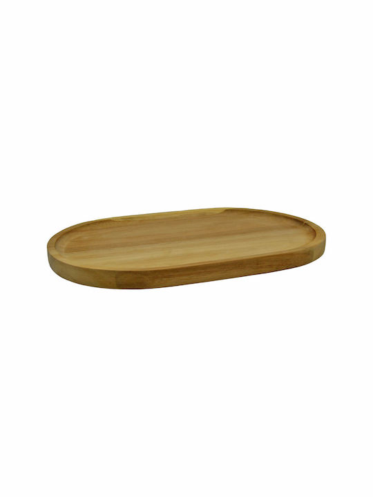 Ankor Holz Oval Serviertablett in Beige Farbe 30x20x2cm 826407 1Stück