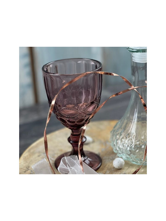 Kersten Glass for White and Red Wine made of Glass in Pink Color Goblet