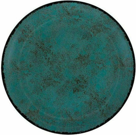 Oriana Ferelli Teal Teller Wüste Keramik Teal mit Durchmesser 20cm 6Stück