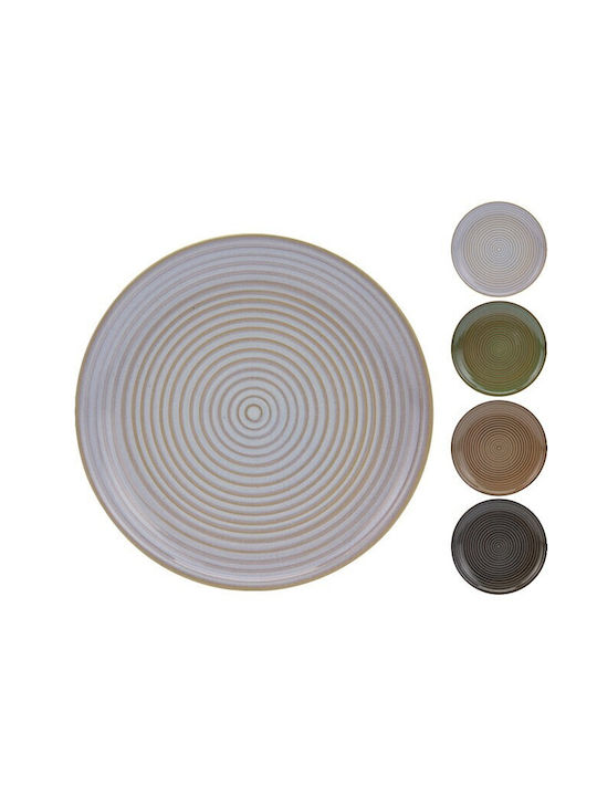Zaros Plate Desert Ceramic Multicolour with Diameter 20cm 4pcs