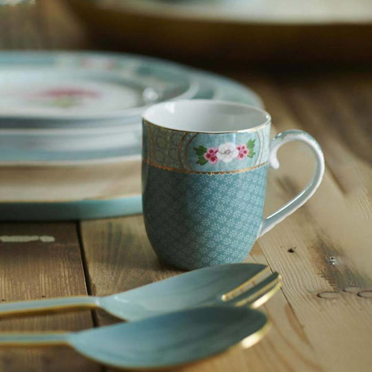 PiP Studio Blushing Birds Becher aus Porzellan Blue 145ml