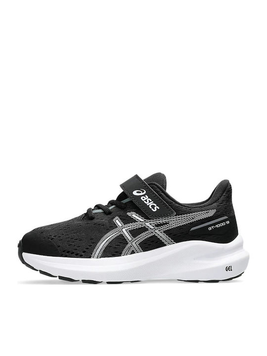 GT-1000 13 PS Kids Sports Shoes Running with Hoop & Loop Closure Black