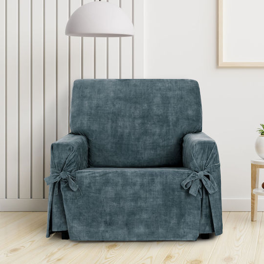 Eysa Turin Ελαστικό Κάλυμμα Πολυθρόνας Μπλε 100x110cm