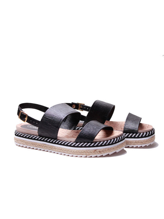 beira rio women's sandals 8355 BLACK