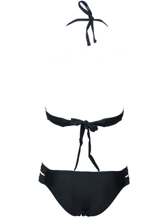 YTLI DY7744 Set Bikini cu Umplutură Negru