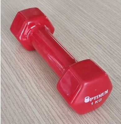 Optimum Βινυλίου Vinyl Hexagon Dumbbell 1 x 1kg