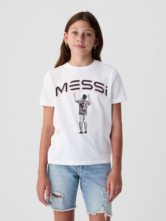 Kids' Shirt Short Sleeve Optic White Graphic