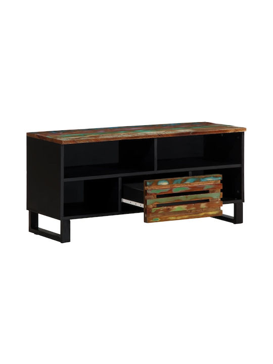 TV Stand Made of Solid Wood Multicoloured L100xD34xH46cm