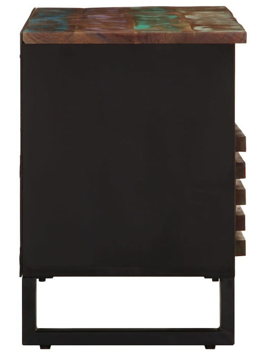 TV Stand Made of Solid Wood Multicoloured L100xD34xH46cm