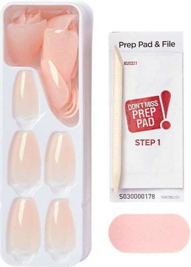 Kiss Nail Tips in Beige Color 30pcs 867350